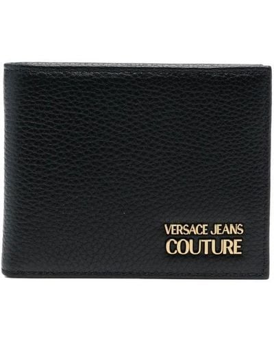 Versace Jeans Couture Portemonnee Met Logo - Zwart