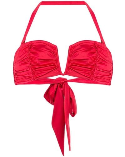 Duskii Haut de bikini à design bandeau - Rouge