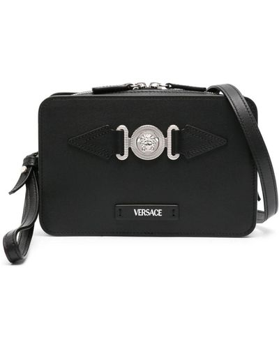 Versace メドゥーサ ビギー メッセンジャーバッグ - ブラック