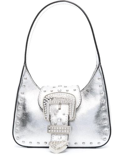 Moschino Jeans Buckle-detail tote bag - Bianco