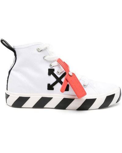 Off-White c/o Virgil Abloh Vulcanized Sneakers aus Canvas - Weiß
