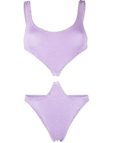 Reina Olga Augusta Crinkle Swimsuit - Purple