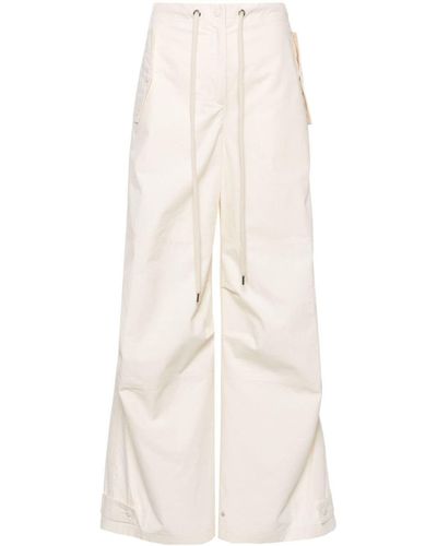 Moncler Pantalon en coton à poches cargo - Neutre