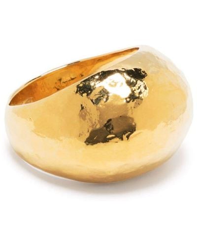 Wouters & Hendrix Hammered Dome Ring - メタリック