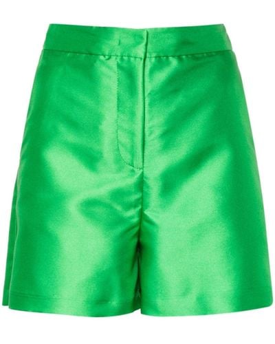 Blanca Vita Satin Short Shorts - Green