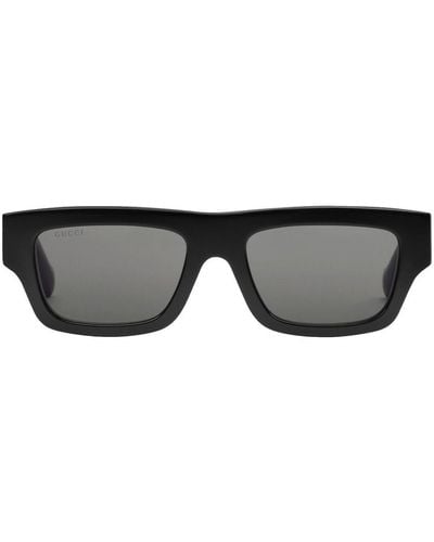 Gucci Gafas de sol con montura cuadrada - Negro