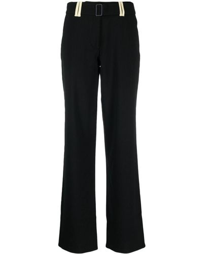 Sunnei Belted High-waist Trousers - Black