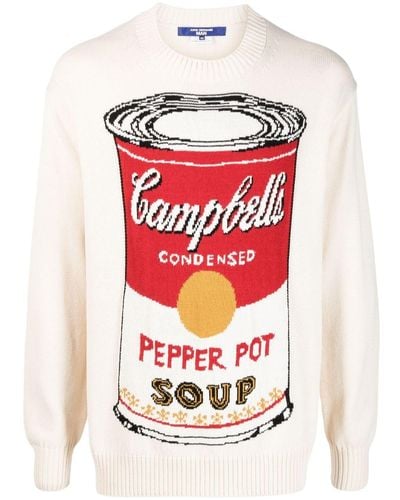Junya Watanabe T-Shirt mit "Campbell Soup"-Print - Rot
