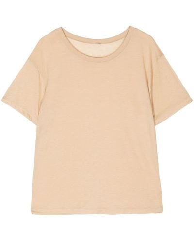 Baserange Round-neck Jersey T-shirt - Natural