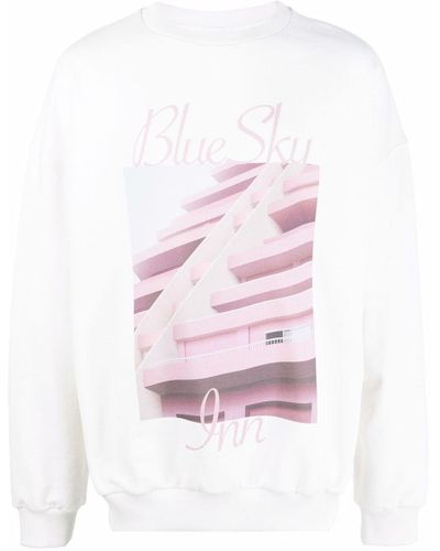 BLUE SKY INN ロゴ スウェットシャツ - ピンク