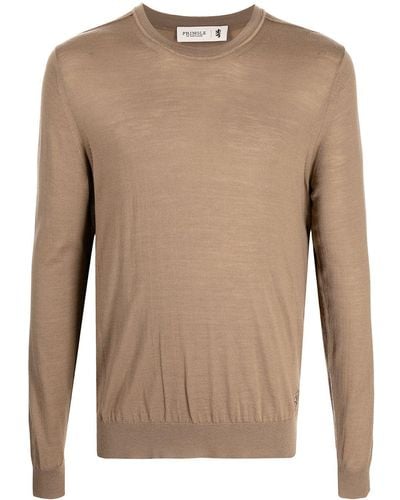 Pringle of Scotland Crew-neck Merino Sweater - Brown