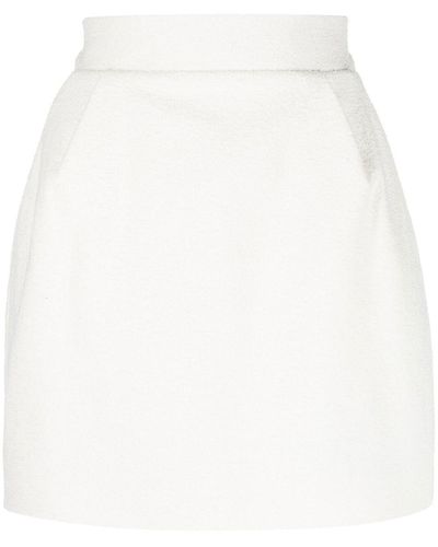 Alexandre Vauthier High-waisted Tailored Mini Skirt - White
