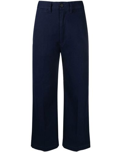 Polo Ralph Lauren Pantalon de tailleur à coupe crop - Bleu