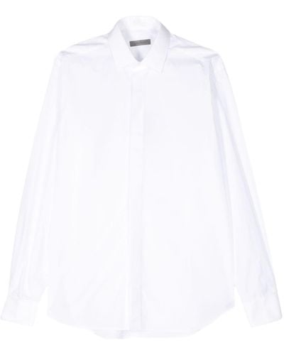 Corneliani Cotton Poplin Shirt - White