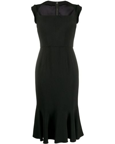 Dolce & Gabbana Square-neck Sleeveless Minidress - Black