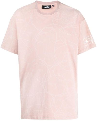 Haculla Camiseta con motivo de espiral - Rosa