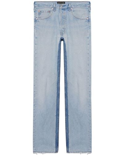 Balenciaga Klassische Straight-Leg-Jeans - Blau