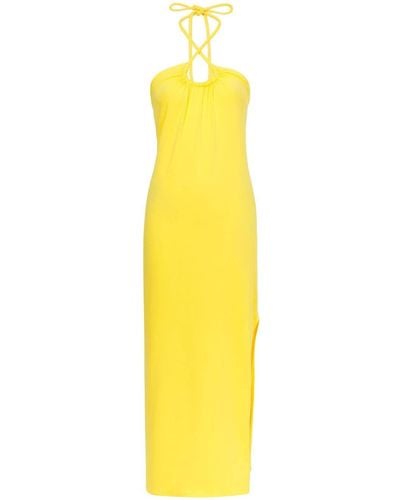 Proenza Schouler Maxi-jurk Met Halternek - Geel