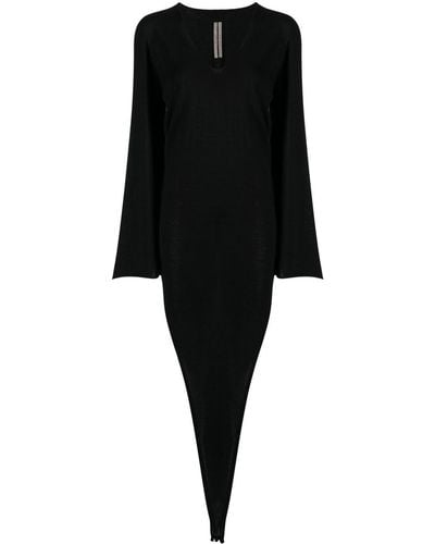 Rick Owens Knitted Cashmere Dress - Black