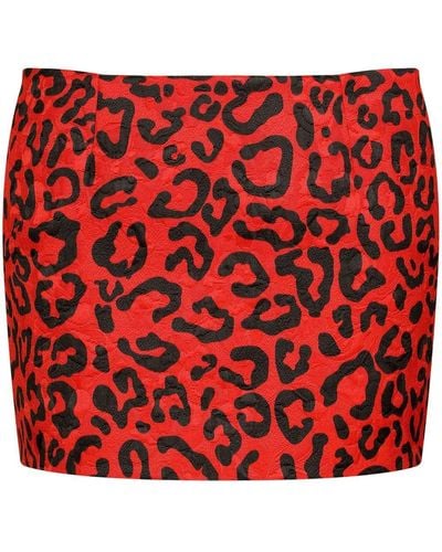 Dolce & Gabbana All-over Leopard Print - Red