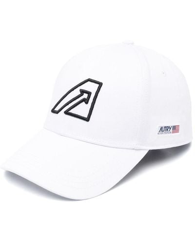 Autry Logo-embroidered Cotton Cap - White