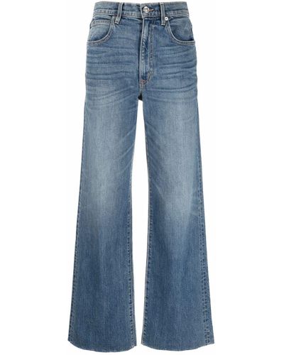 SLVRLAKE Denim Mid-rise Flared Jeans - Blue