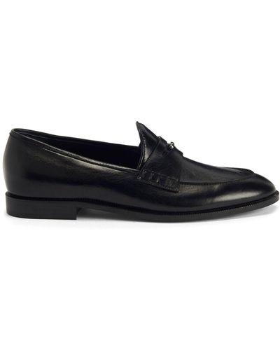Giuseppe Zanotti Archiel Penny-slot Leather Loafers - Black