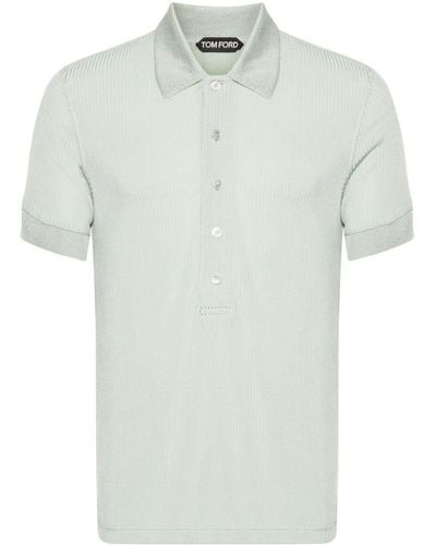 Tom Ford モノグラム ポロシャツ - ホワイト