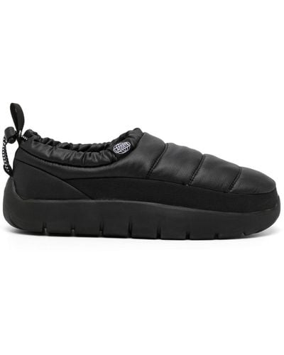 Lacoste Serve Padded-design Slippers - Black