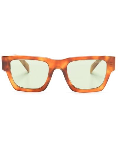 Prada Symbole Rectangle-frame Sunglasses - Brown