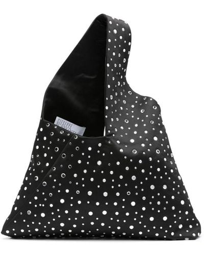 GIUSEPPE DI MORABITO Crystal-embellished Shoulder Bag - Black