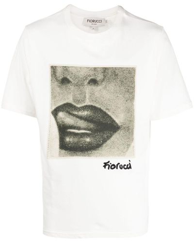 Fiorucci Graphic-print Organic Cotton T-shirt - White