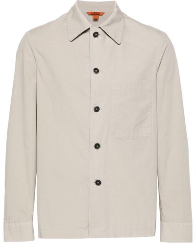 Barena Chest-pocket Poplin Shirt - Natural