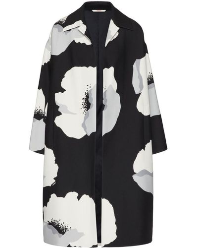 Valentino Garavani Manteau Crepe Couture - Noir