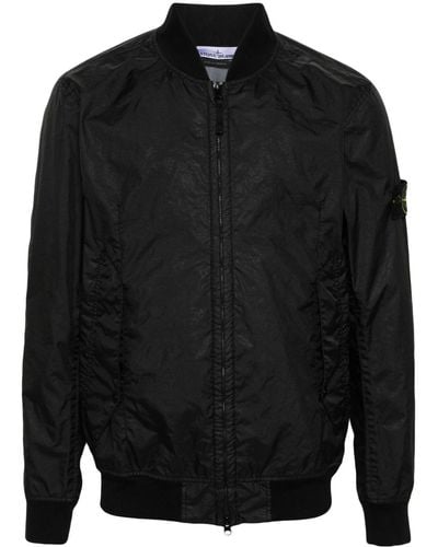 Stone Island コンパスバッジ ボンバージャケット - ブラック