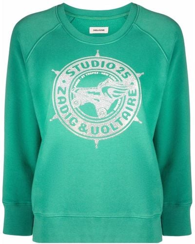 Zadig & Voltaire Sweater Met Print - Groen