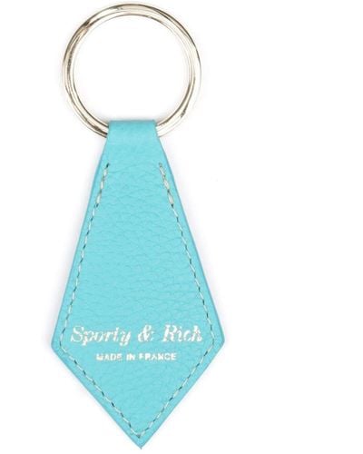 Sporty & Rich Schlüsselanhänger mit Logo - Blau