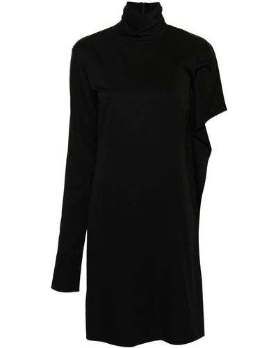 Sportmax Circolo Crepe Midi Dress - Black