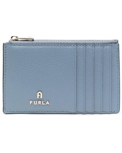 Furla Logo-plaque Leather Wallet - Blue
