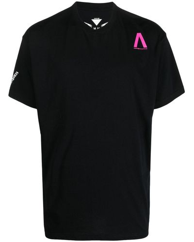 ACRONYM Graphic-print Cotton T-shirt - Black