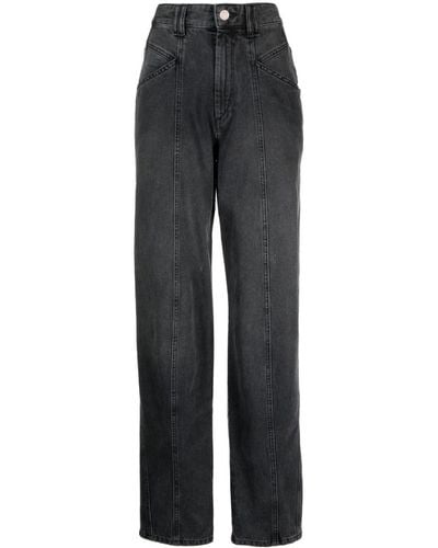 Isabel Marant High-rise Wide-leg Jeans - Gray