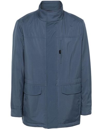Brioni Stand-up Collar Jacket - Blue