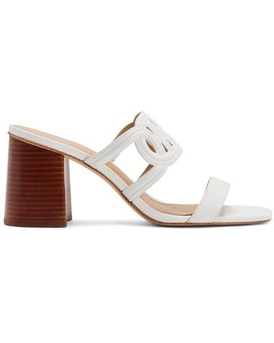 Michael Kors Alma 90mm leather sandals - Weiß