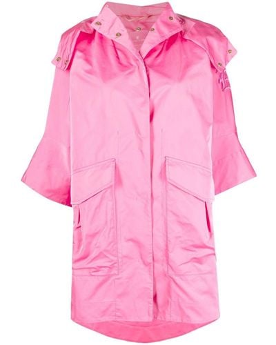 Ermanno Scervino Imperméable à capuche - Rose