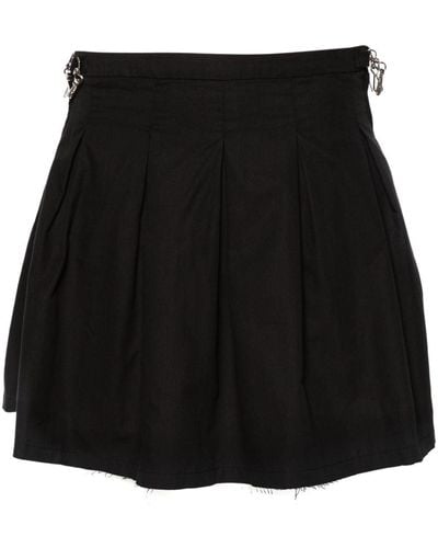Our Legacy Minifalda Object con pliegues - Negro