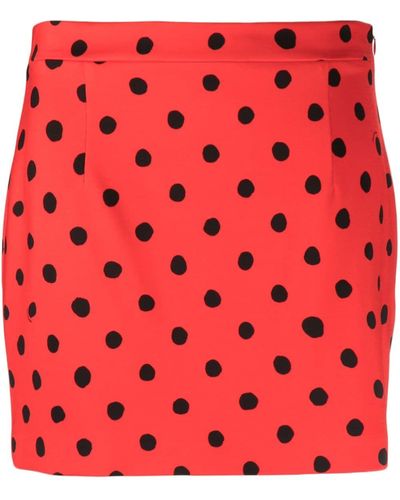 Marni Polka Dot-print Miniskirt - Red