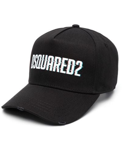 DSquared² Baseball Cap With Lettering Print - Black