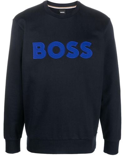 BOSS ロゴ スウェットシャツ - ブルー