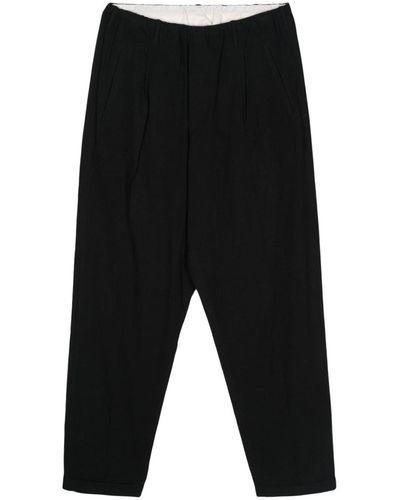 Magliano Pleat-detail Cotton Pants - Black