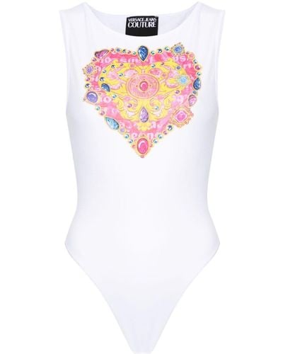 Versace Jeans Couture Barocco Heart Body - Weiß